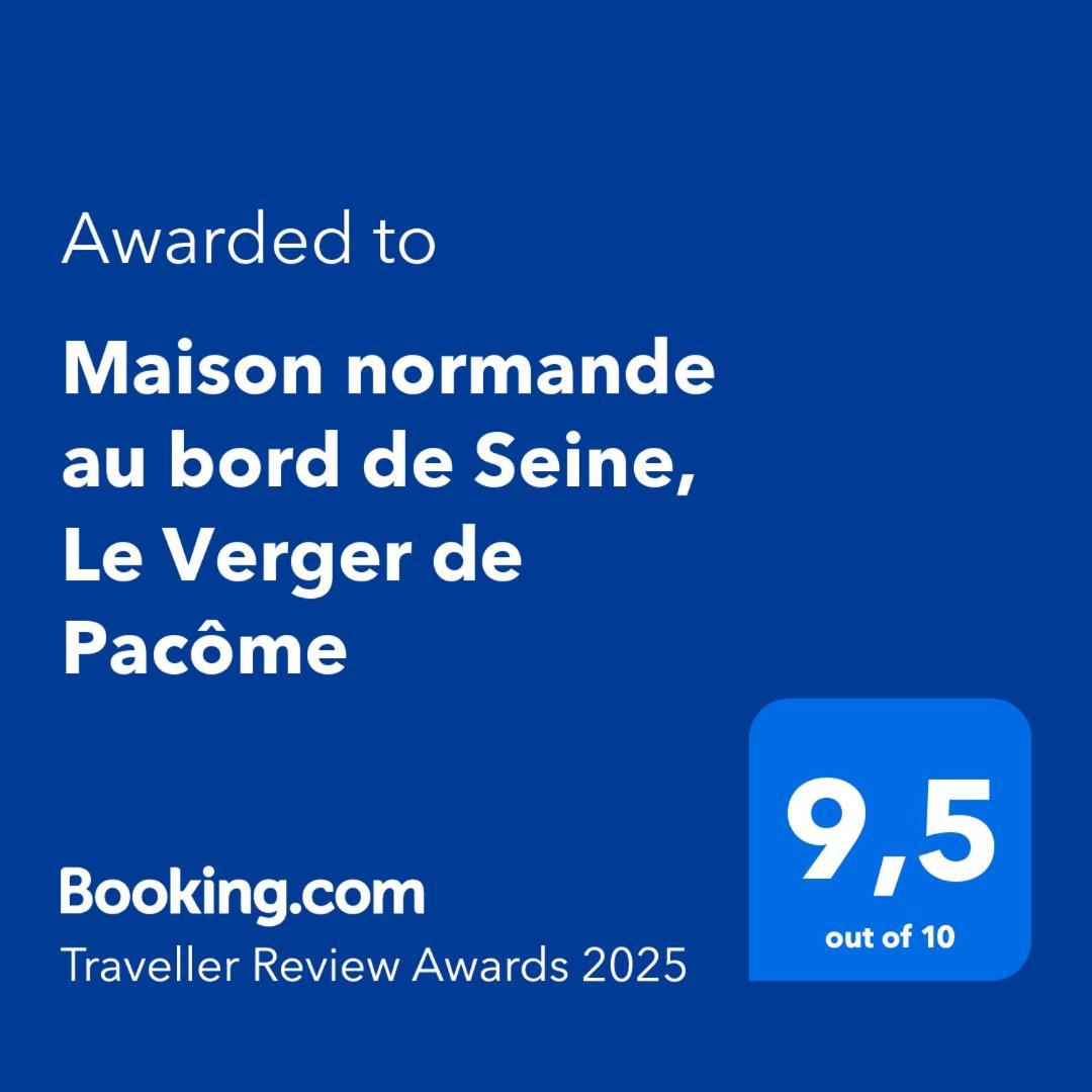 Maison Normande Au Bord De Seine, Le Verger De Pacome Anneville-Ambourville Bagian luar foto